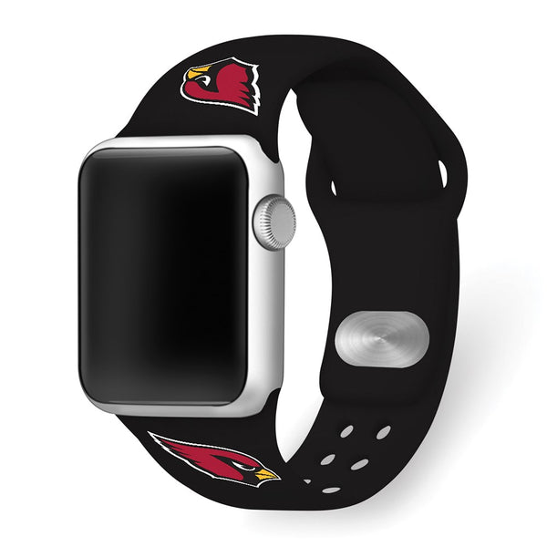 Gametime AZ Cardinals Silicon Band fits Apple Watch (42/44mm Black)