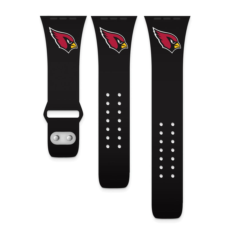 Gametime AZ Cardinals Silicon Band fits Apple Watch (42/44mm Black)