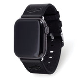 Gametime Buffalo Bills Leather Band fits Apple Watch (42/44mm S/M Black)