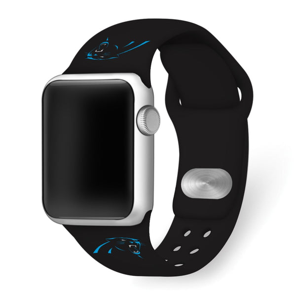 Gametime Carol. Panthers Silicon Band fits Apple Watch (42/44mm Black)