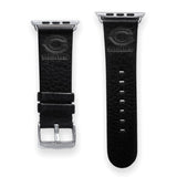 Gametime Chicago Bears Leather Band fits Apple Watch (38/40mm S/M Black)