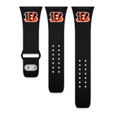 Gametime Cinti. Bengals Silicon Band fits Apple Watch (42/44mm Black)