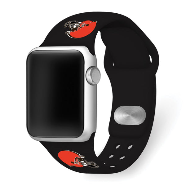 Gametime Cleve. Browns Silicon Band fits Apple Watch (38/40mm Black)