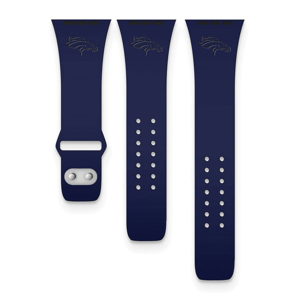 Gametime Denver Broncos Deboss Silicon Band fits Apple Watch (42/44mm Navy)