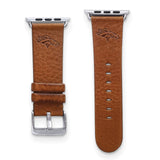 Gametime Denver Broncos Leather Band fits Apple Watch (38/40mm S/M Tan)