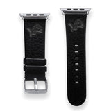 Gametime Detroit Lions Leather Band fits Apple Watch (42/44mm S/M Black)
