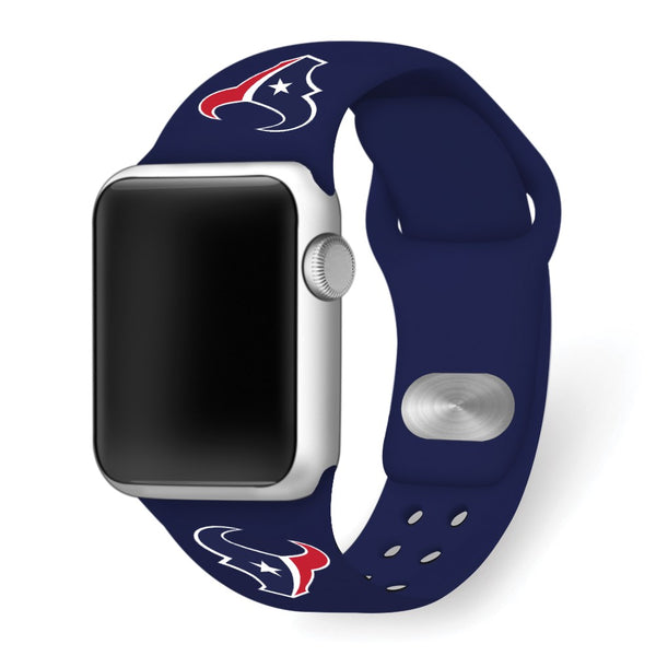 Gametime Houston Texans Silicon Band fits Apple Watch (38/40mm Navy)