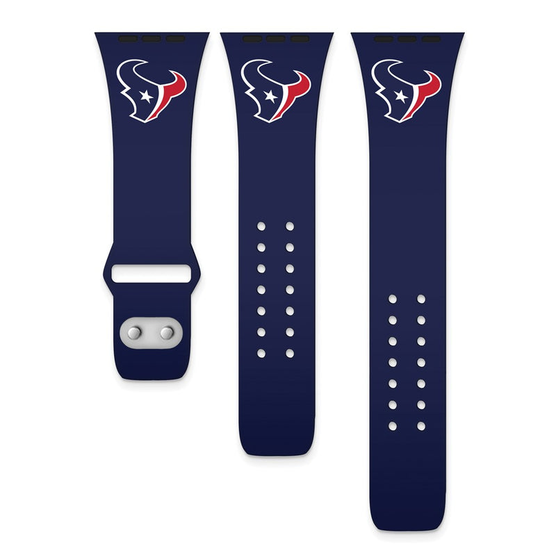 Gametime Houston Texans Silicon Band fits Apple Watch (38/40mm Navy)