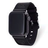 Gametime Jacks. Jaguars Leather Band fits Apple Watch (42/44mm S/M Black)