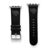 Gametime Jacks. Jaguars Leather Band fits Apple Watch (42/44mm S/M Black)