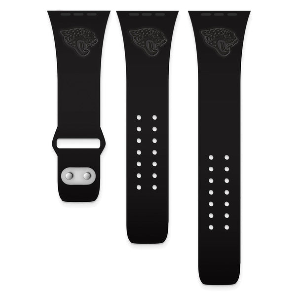 Gametime Jacks. Jaguars Deboss Silicon Band fits Apple Watch (42/44mm Black