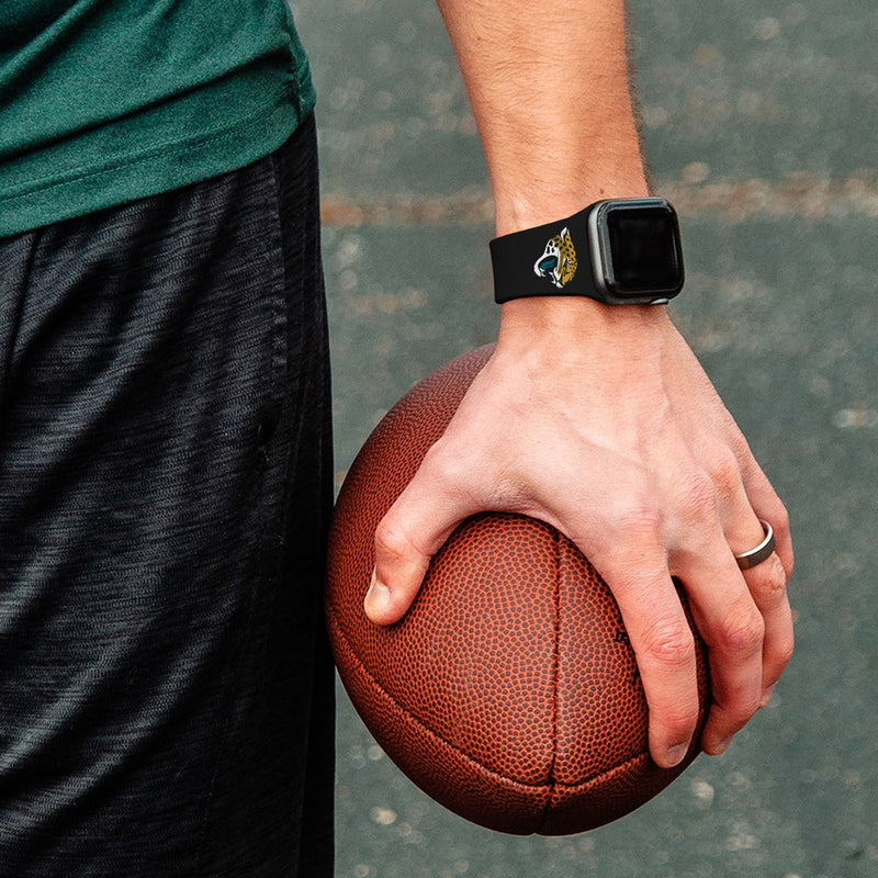 Gametime Jacks. Jaguars Silicon Band fits Apple Watch (38/40mm Black)