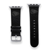 Gametime KC Chiefs Leather Band fits Apple Watch (42/44mm S/M Black)