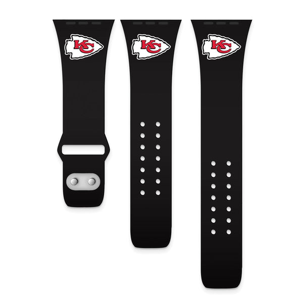 Gametime KC Chiefs Silicon Band fits Apple Watch (38/40mm Black)