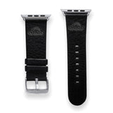 Gametime LA Chargers Leather Band fits Apple Watch (42/44mm S/M Black)