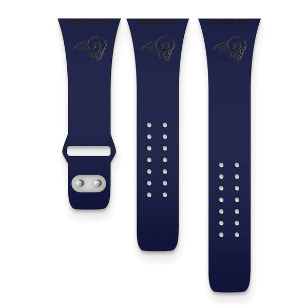 Gametime LA Rams Deboss Silicon Band fits Apple Watch (42/44mm Navy)