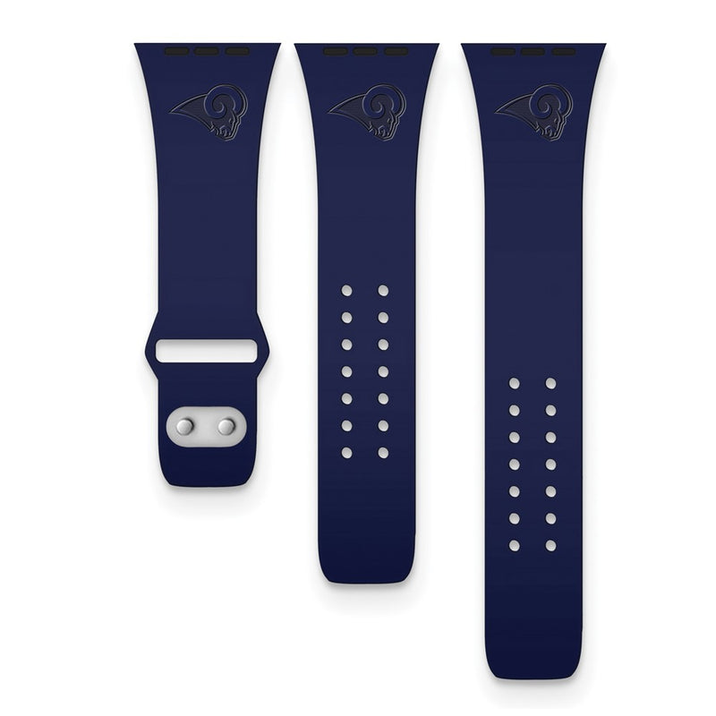 Gametime LA Rams Deboss Silicon Band fits Apple Watch (42/44mm Navy)