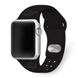 Gametime Mia. Dolphins Deboss Silicon Band fits Apple Watch (42/44mm Black)