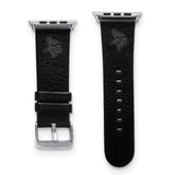 Gametime Minn. Vikings Leather Band fits Apple Watch (38/40mm S/M Black)