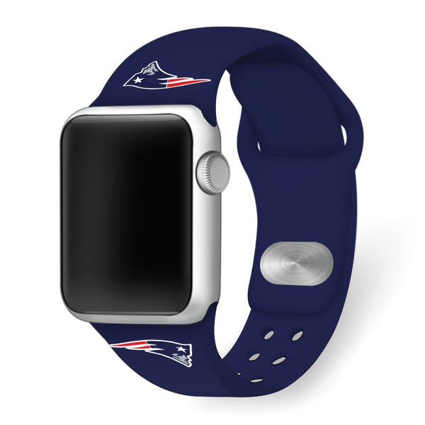 Gametime NE Patriots Silicon Band fits Apple Watch (42/44mm Navy)