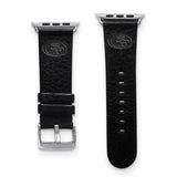 Gametime San Fran. 49ers Leather Band fits Apple Watch (42/44mm S/M Black)