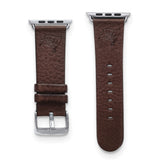 Gametime TB Buccaneers Leather Band fits Apple Watch (38/40mm M/L Brown)