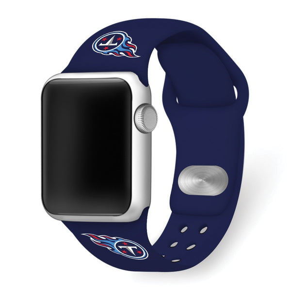 Gametime Tenn. Titans Silicon Band fits Apple Watch (42/44mm Navy)