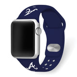 Gametime Atlanta Braves Silicon Band fits Apple Watch (38/40mm Navy)
