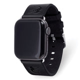 Gametime Balt. Orioles Leather Band fits Apple Watch (38/40mm S/M Black)