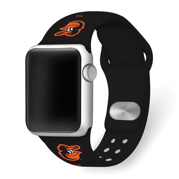 Gametime Balt. Orioles Silicon Band fits Apple Watch (38/40mm Black)