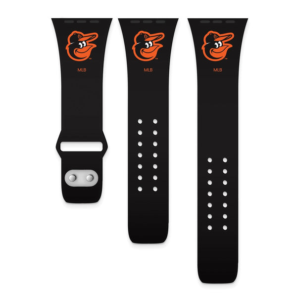 Gametime Balt. Orioles Silicon Band fits Apple Watch (42/44mm Black)