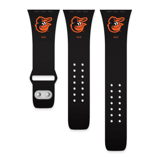 Gametime Balt. Orioles Silicon Band fits Apple Watch (38/40mm Black)