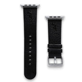 Gametime Chi. White Sox Leather Band fits Apple Watch (38/40mm M/L Black)