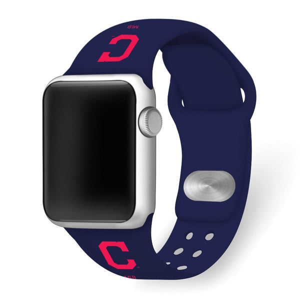 Gametime Cleve. Indians Silicon Band fits Apple Watch (38/40mm Navy)