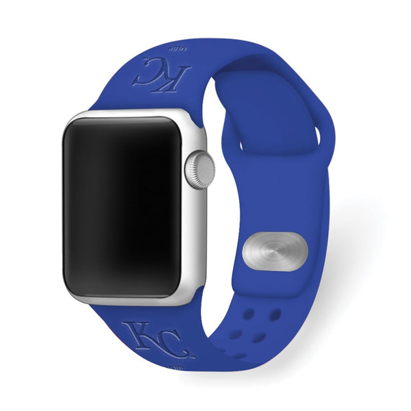 Gametime KC Royals Deboss Silicon Band fits Apple Watch (38/40mm Blue)