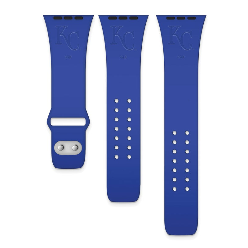 Gametime KC Royals Deboss Silicon Band fits Apple Watch (38/40mm Blue)