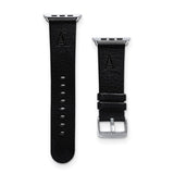 Gametime LA Angels Leather Band fits Apple Watch (42/44mm M/L Black)