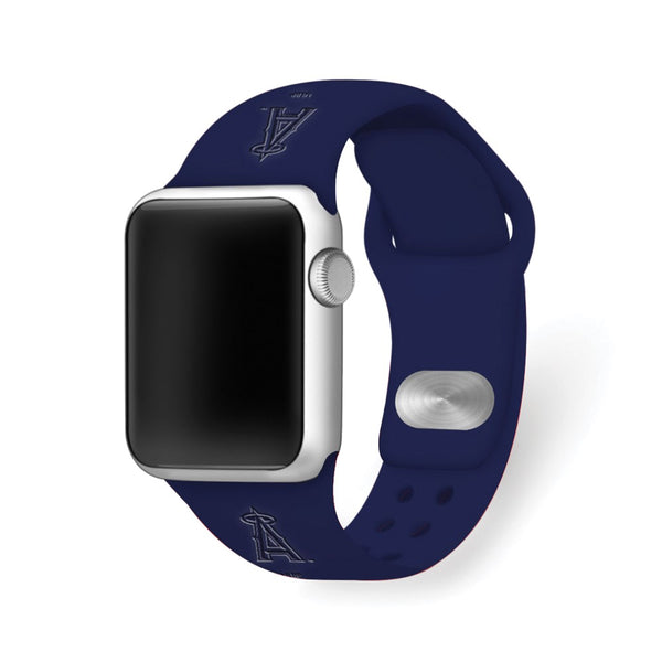 Gametime LA Angels Deboss Silicon Band fits Apple Watch (38/40mm Navy)