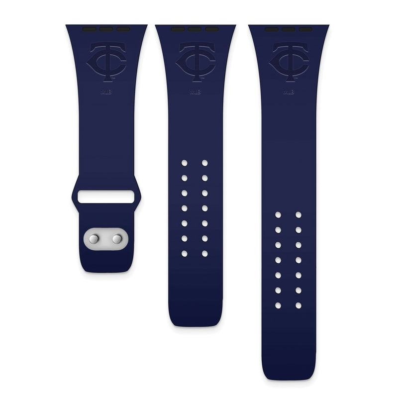 Gametime Minne. Twins Deboss Silicon Band fits Apple Watch (42/40mm Navy)