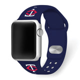 Gametime Minne. Twins Silicon Band fits Apple Watch (42/44mm Navy)