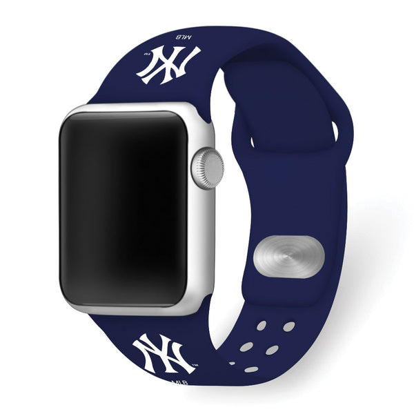 Gametime NY Yankees Silicon Band fits Apple Watch (42/44mm Navy)