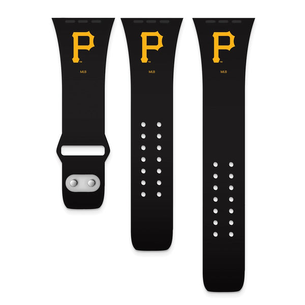 Gametime Pitts. Pirates Silicon Band fits Apple Watch (38/40mm Black)