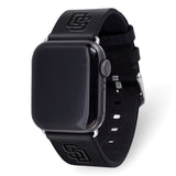 Gametime SD Padres Leather Band fits Apple Watch (42/44mm M/L Black)