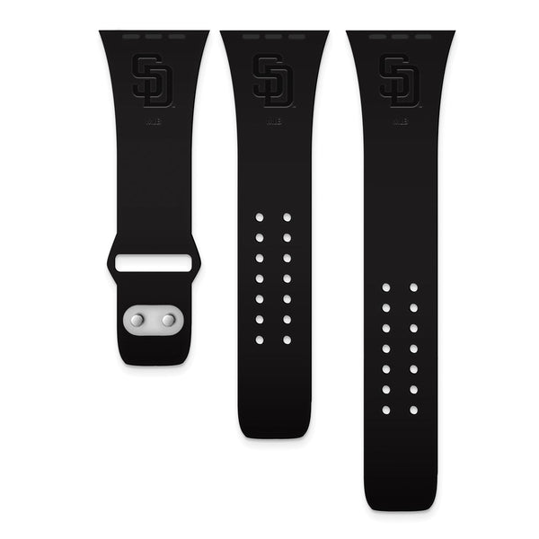 Gametime SD Padres Deboss Silicon Band fits Apple Watch (42/44 Navy)