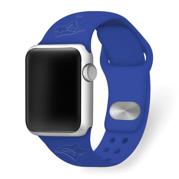 Gametime Tor. Bluejays Deboss Silicon Band fits Apple Watch (38/40mm Blue)