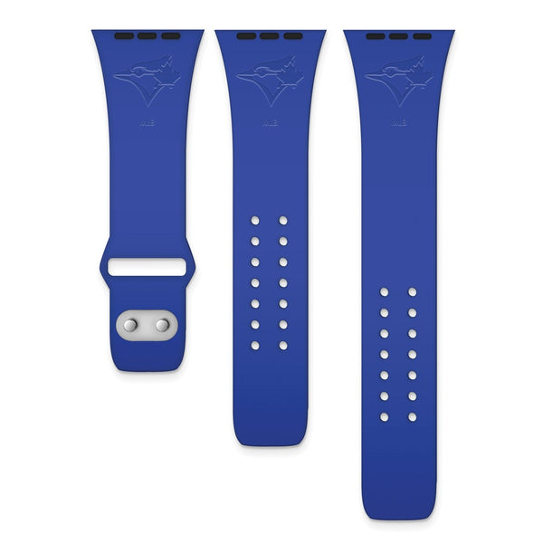 Gametime Tor. Blue Jays Deboss Silicon Band fits Apple Watch (42/40mm Blue)