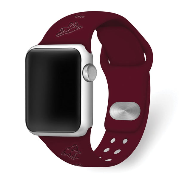 Gametime AZ Coyotes Deboss Silicon Band fits Apple Watch (38/40mm Maroon)