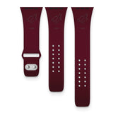 Gametime AZ Coyotes Deboss Silicon Band fits Apple Watch (42/44mm Maroon)