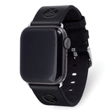 Gametime Buffalo Sabres Leather Band fits Apple Watch (42/44mm S/M Black)