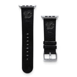Gametime Calgary Flames Leather Band fits Apple Watch (38/40mm S/M Black)